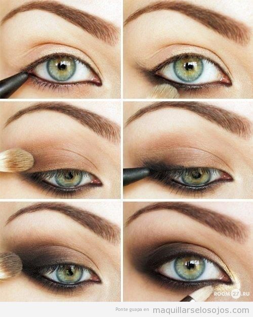 Tutorial para maquillar los ojos estilo ahumado en tonos marrones •  Maquillarse los ojos