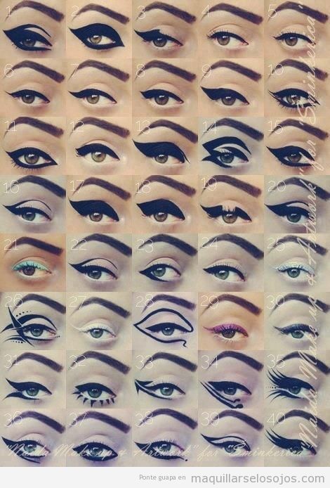 40 formas distintas de perfilar ojos o aplicar eyeliner