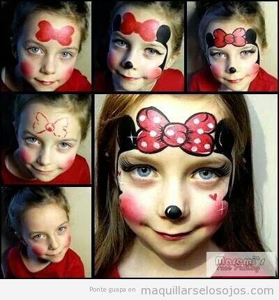 Tutorial maquillaje niñas Minnie Mouse